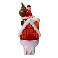 House With Santa LED Night Light