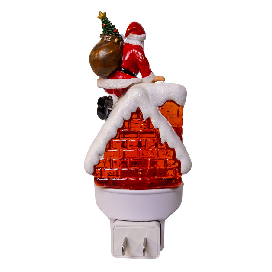 House With Santa LED Night Light