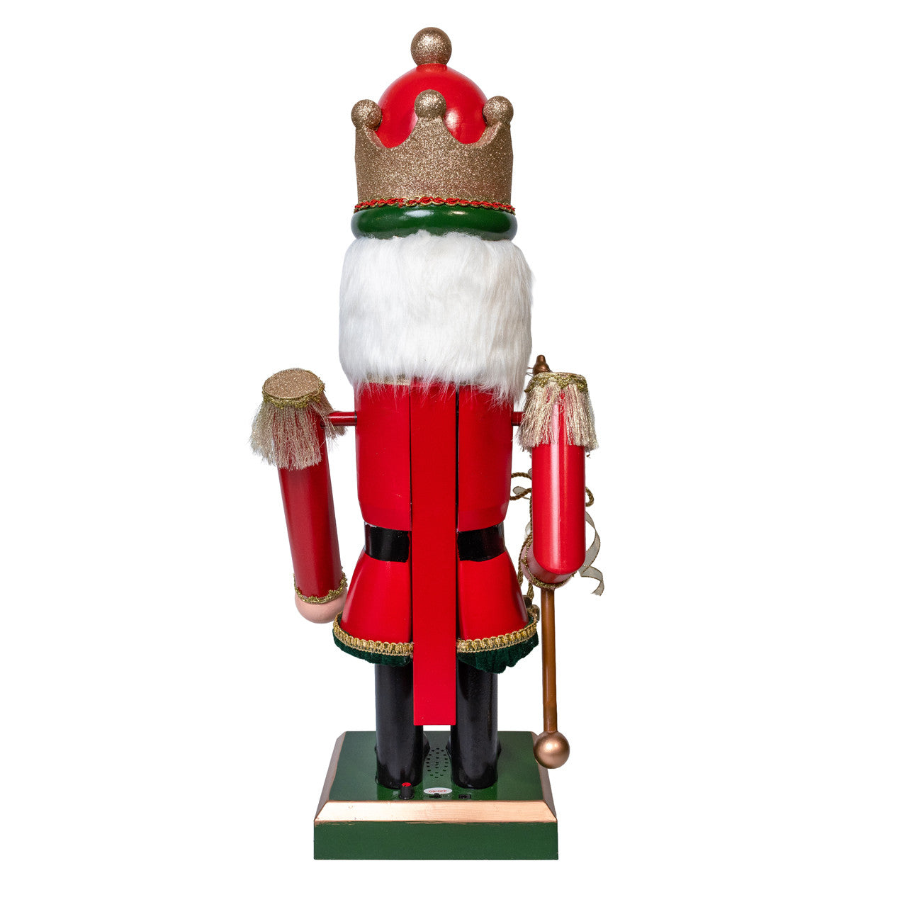 43â€œ LED Lighted Musical Collapsible Nutcracker