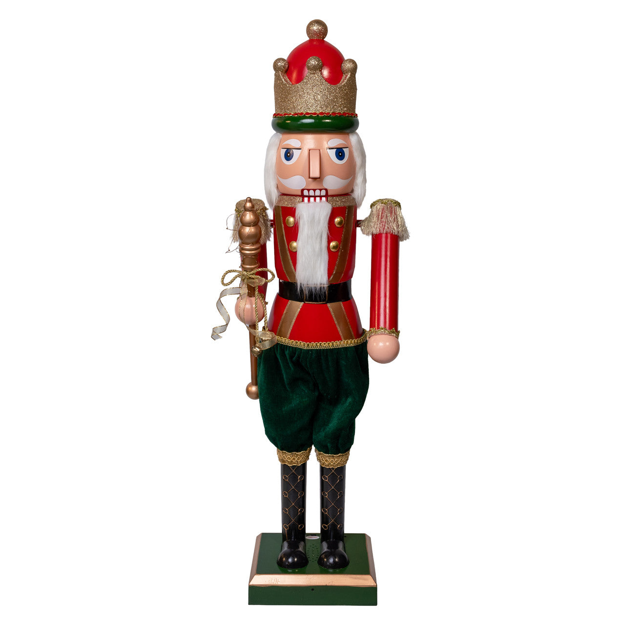43â€œ LED Lighted Musical Collapsible Nutcracker