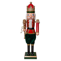 43â€œ LED Lighted Musical Collapsible Nutcracker