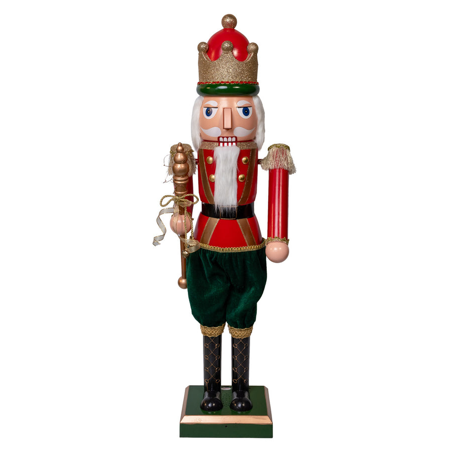 43â€œ LED Lighted Musical Collapsible Nutcracker