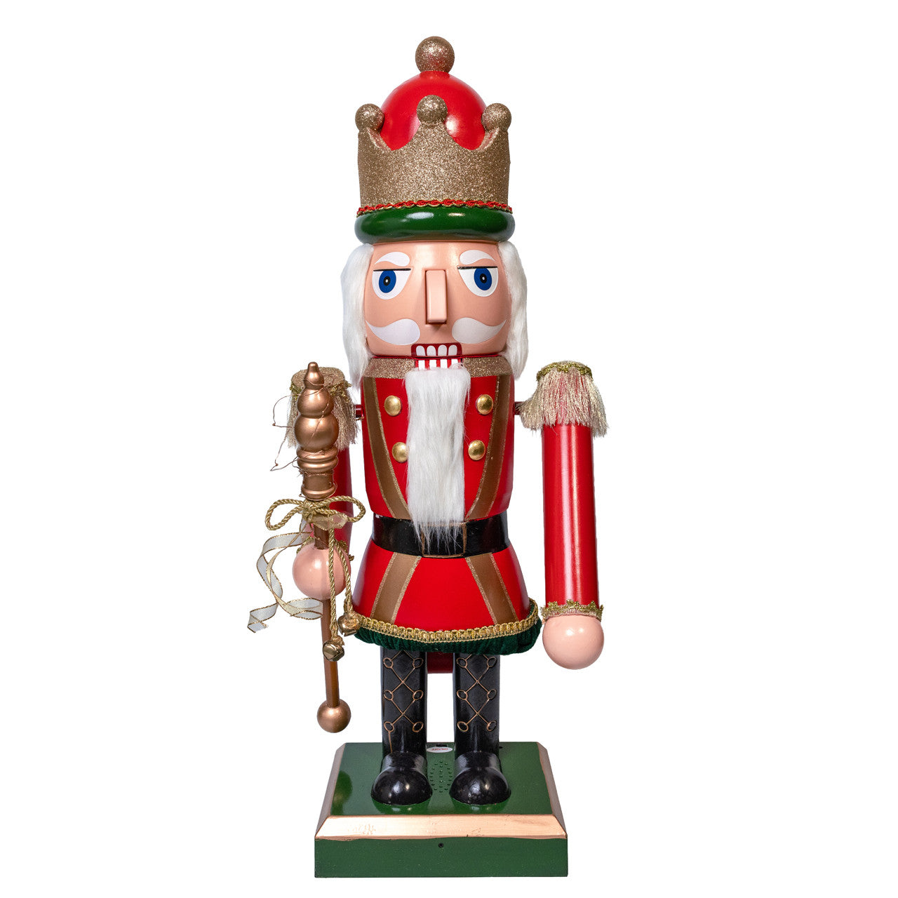 43â€œ LED Lighted Musical Collapsible Nutcracker
