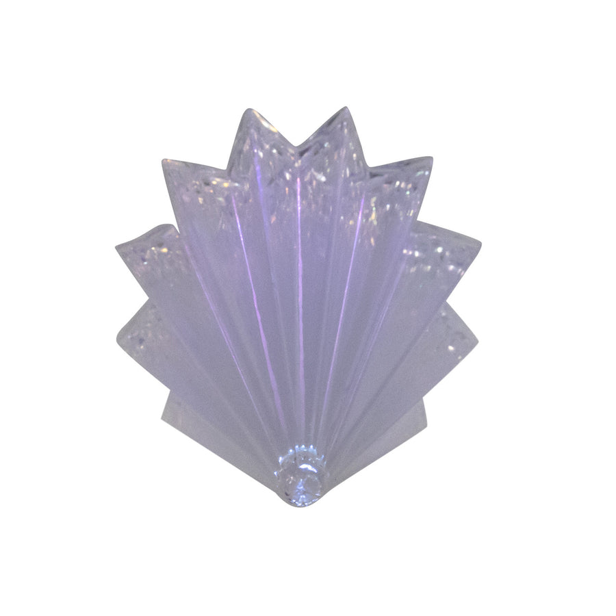 13.75" Battery Operated Cool White LED Cone Tree