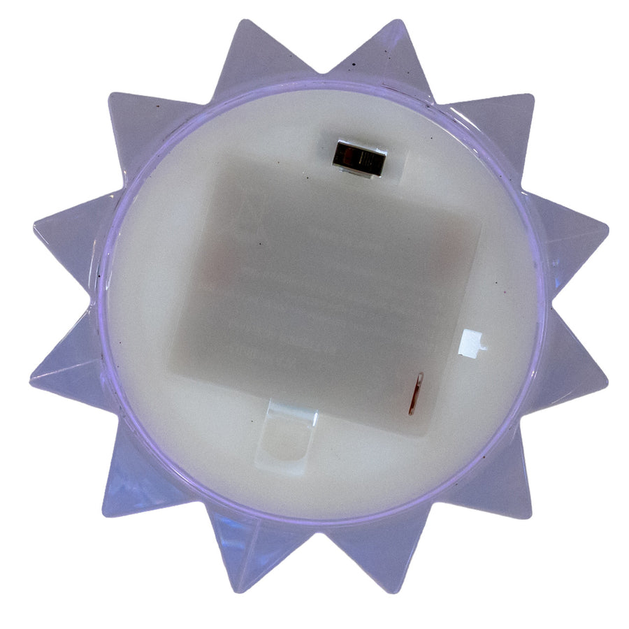 13.75" Battery Operated Cool White LED Cone Tree