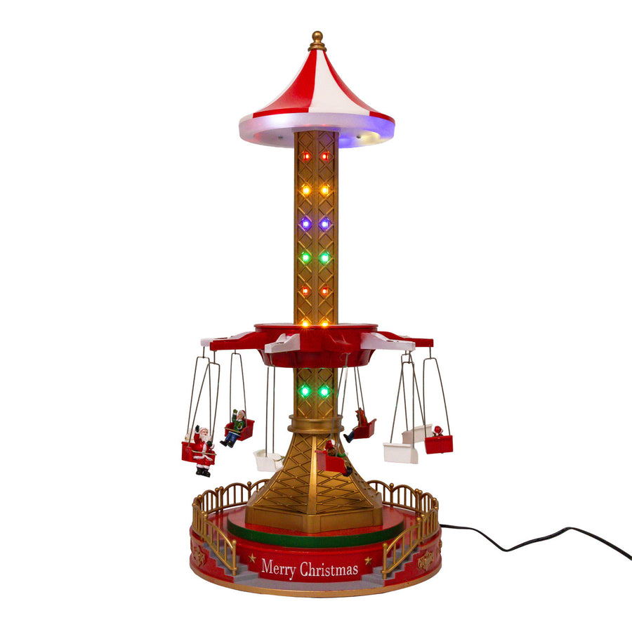 20.5" Musical Moving LED Drop Tower With 5 Figures