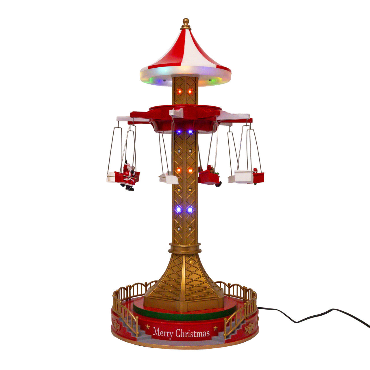 20.5" Musical Moving LED Drop Tower With 5 Figures