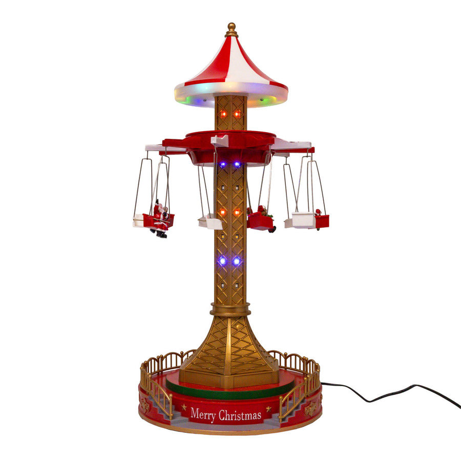 20.5" Musical Moving LED Drop Tower With 5 Figures