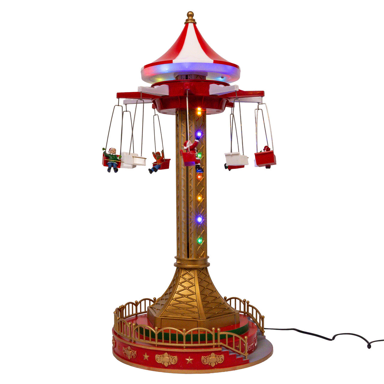 20.5" Musical Moving LED Drop Tower With 5 Figures