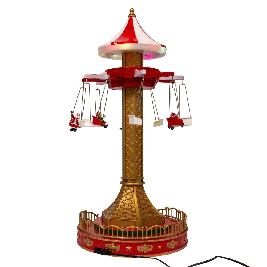 20.5" Musical Moving LED Drop Tower With 5 Figures