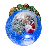 100MM Musical Santa With Tree Water Globe