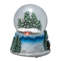 100MM Musical Santa, Snowman & Tree Snow Globe