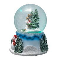 100MM Musical Santa, Snowman & Tree Snow Globe