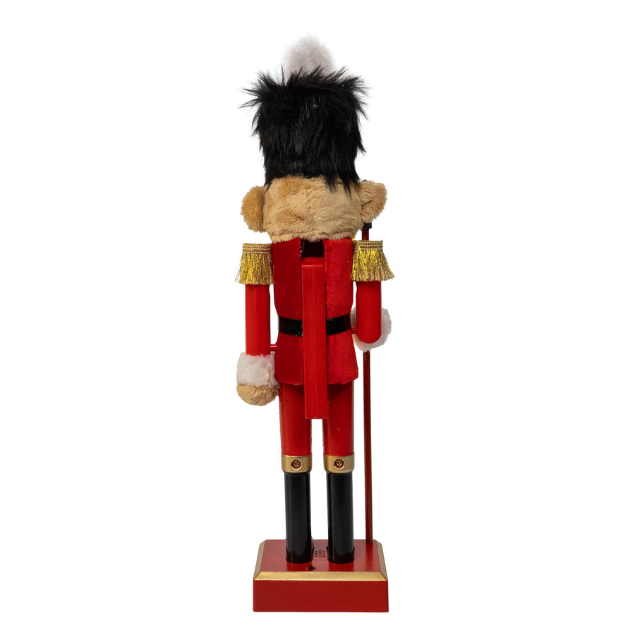 15" Battery Operated Lighted Musical Bear Nutcracker
