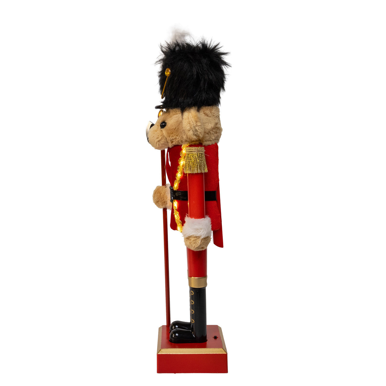 15" Battery Operated Lighted Musical Bear Nutcracker