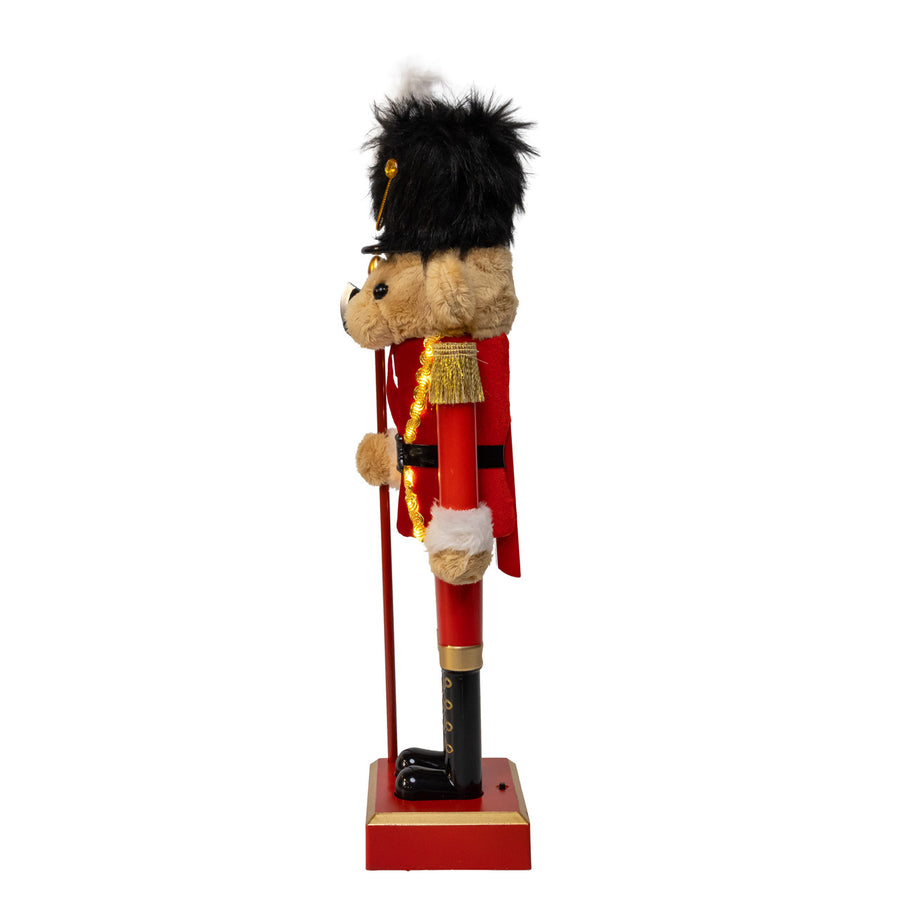 15" Battery Operated Lighted Musical Bear Nutcracker