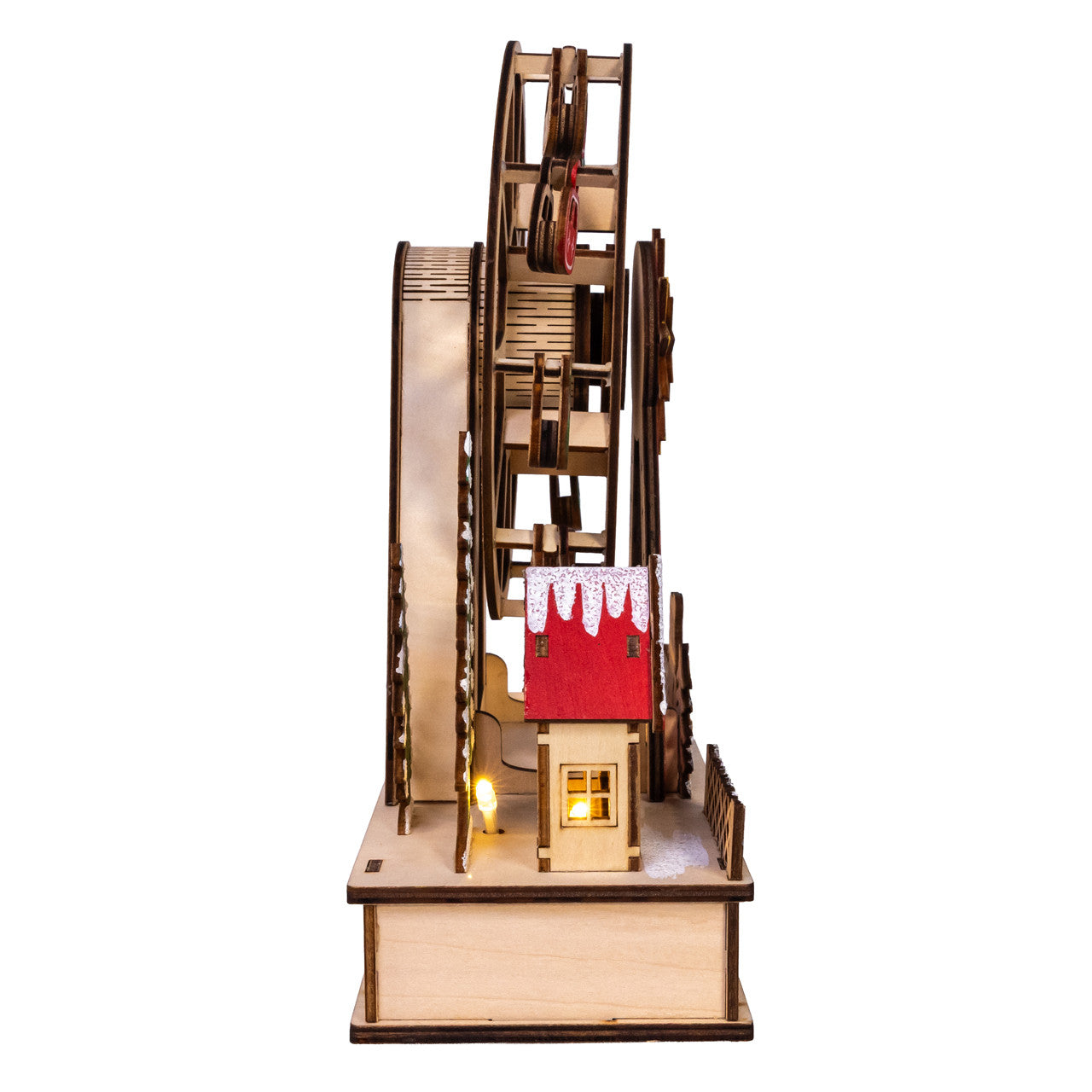 Battery Operated Warm White LED Ferris Wheel With Santa
