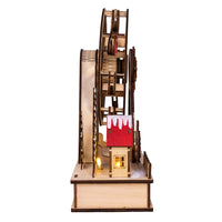 Battery Operated Warm White LED Ferris Wheel With Santa
