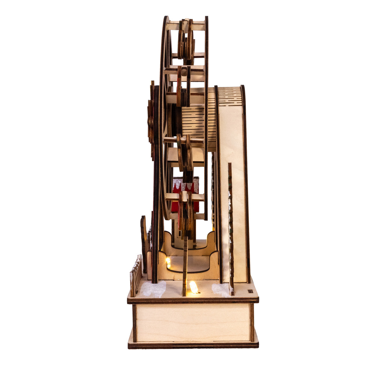 Battery Operated Warm White LED Ferris Wheel With Santa