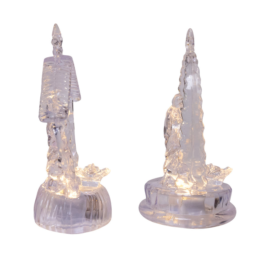 4.5" Battery Operated Warm White LED Nativity Scene Table Piece