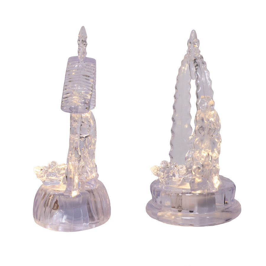 4.5" Battery Operated Warm White LED Nativity Scene Table Piece