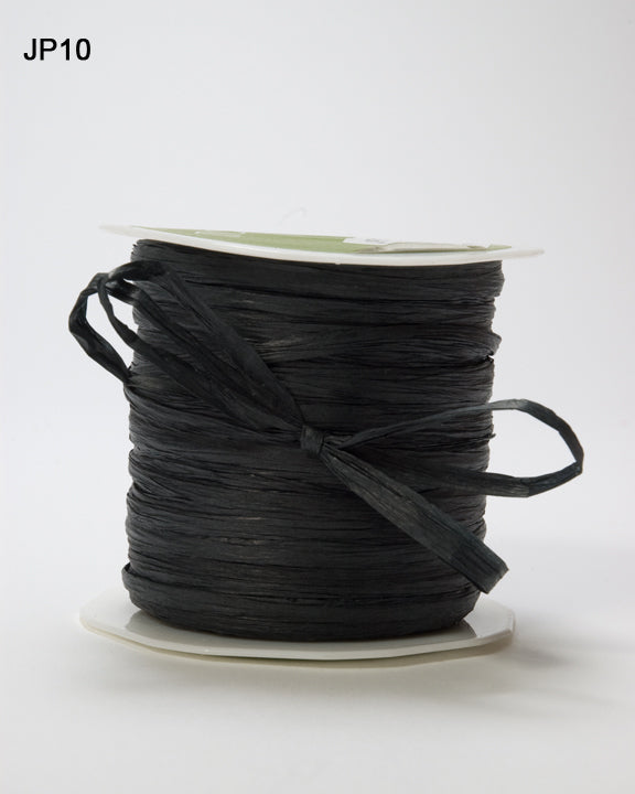 1/8 Inch Paper Raffia Cord String Ribbon – JPP10 Black
