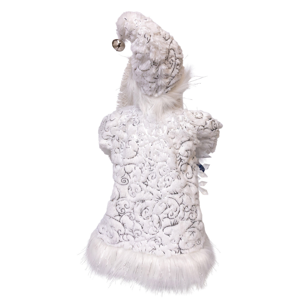 18" KSA Kringles White & Silver Sants With Tree