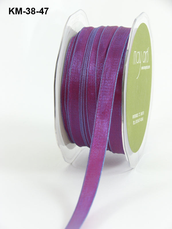 3/8 Iridescent Ribbon with Wired Edge – KM47 – VIOLET