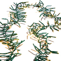 40' Cluster Glnd Green Wire W/1000 White Lights W/Remote