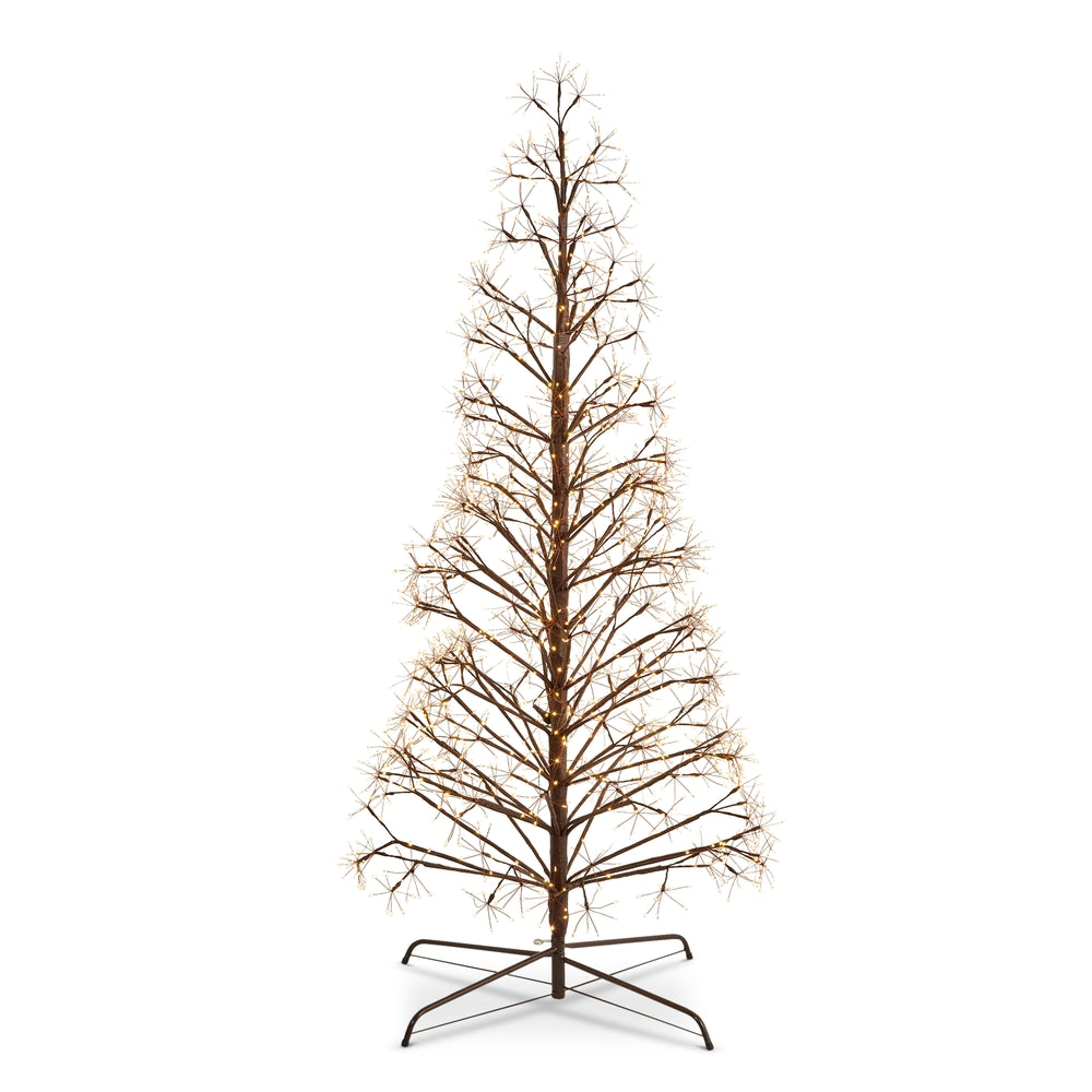 6' Brown Fairy Light Tape Pod Tree