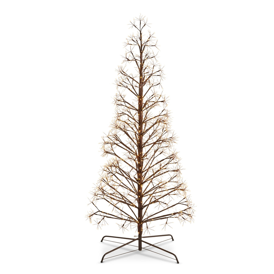 6' Brown Fairy Light Tape Pod Tree