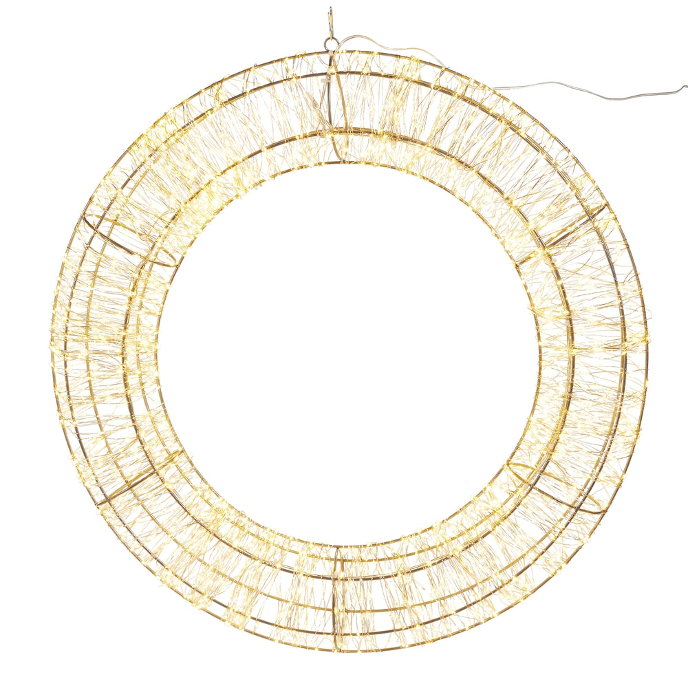 23" Lighted Wreath