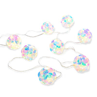 Clear 7' Lighted Ball Curtain