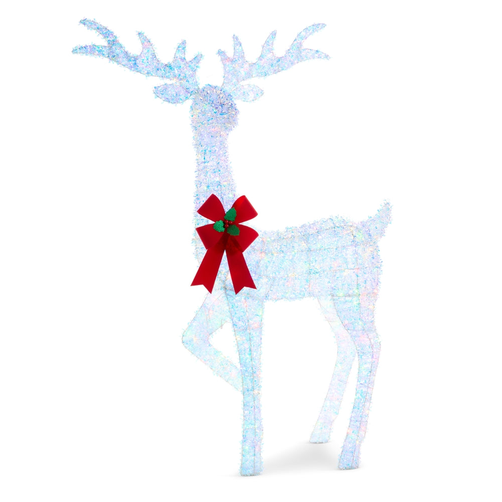 64" Lighted White Stag