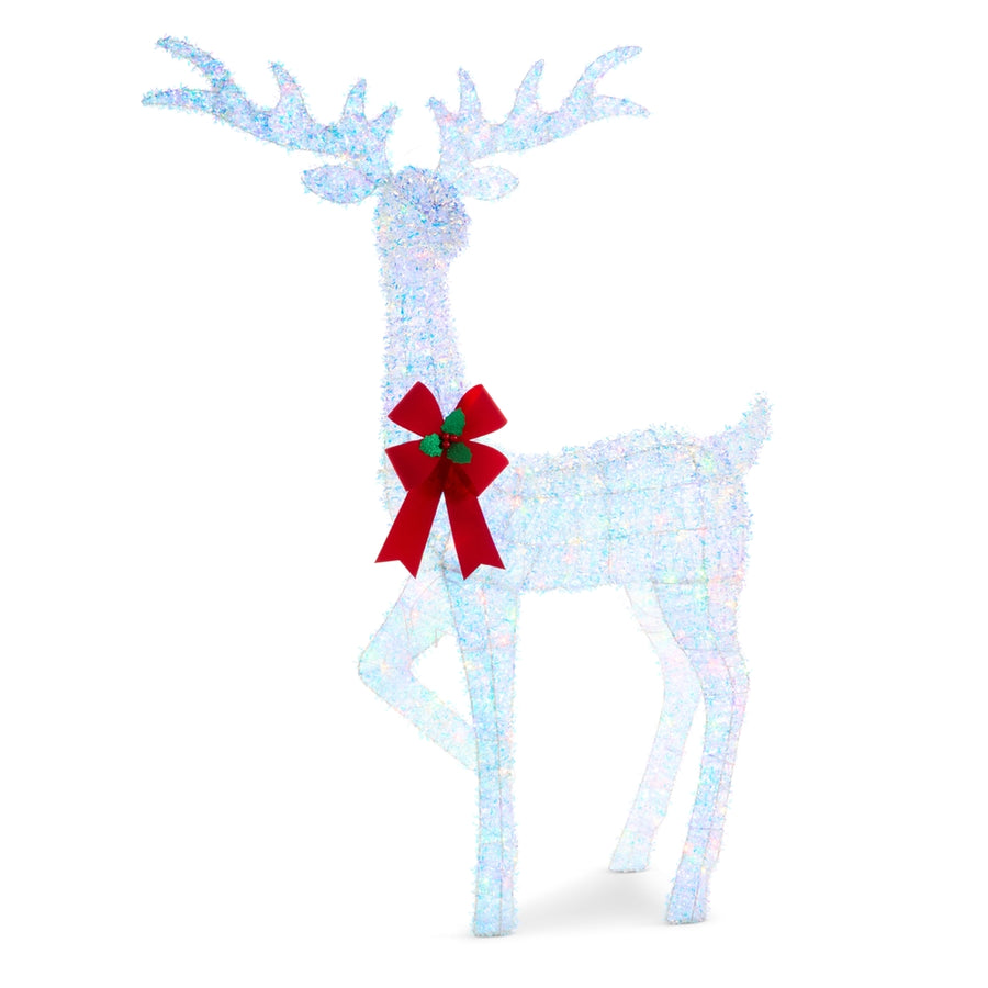 64" Lighted White Stag