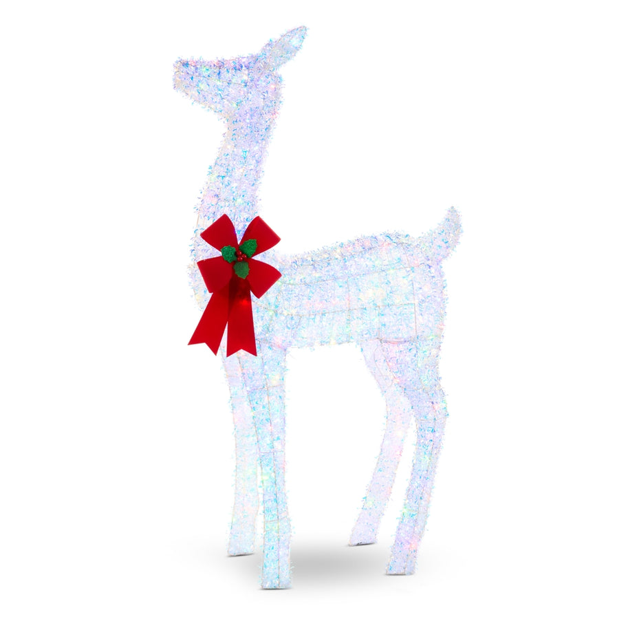 58" Lighted White Doe
