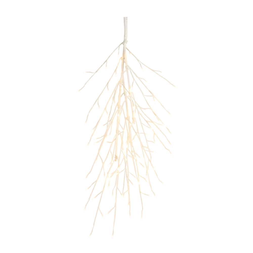 39" Lighted Iced Branch W/96 White Lights