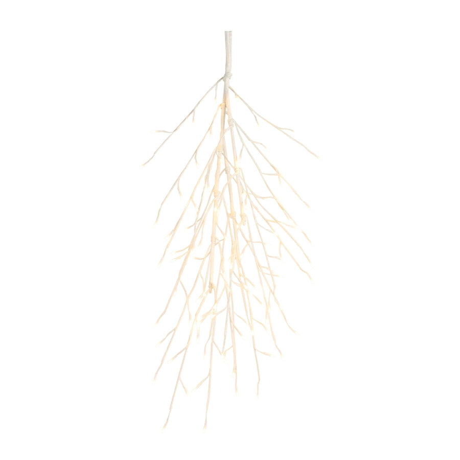 39" Lighted Iced Branch W/96 White Lights