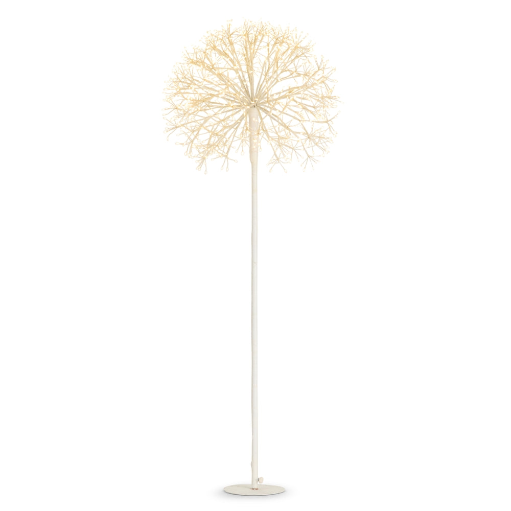 56" White Starburst Tree with Warm White Lights