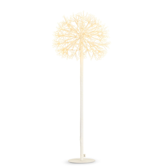 36" White Starburst Tree with Warm White Lights