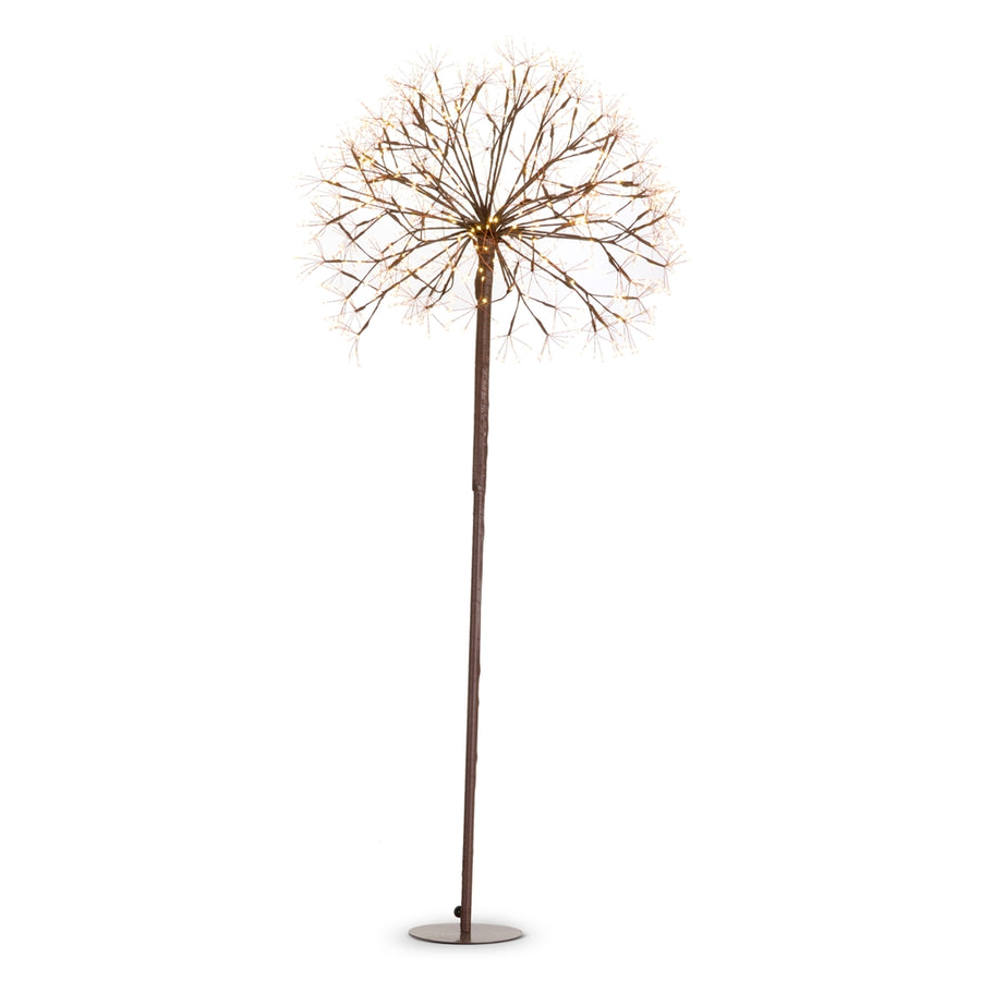 56" Brown Starburst Spray with Warm White Lights