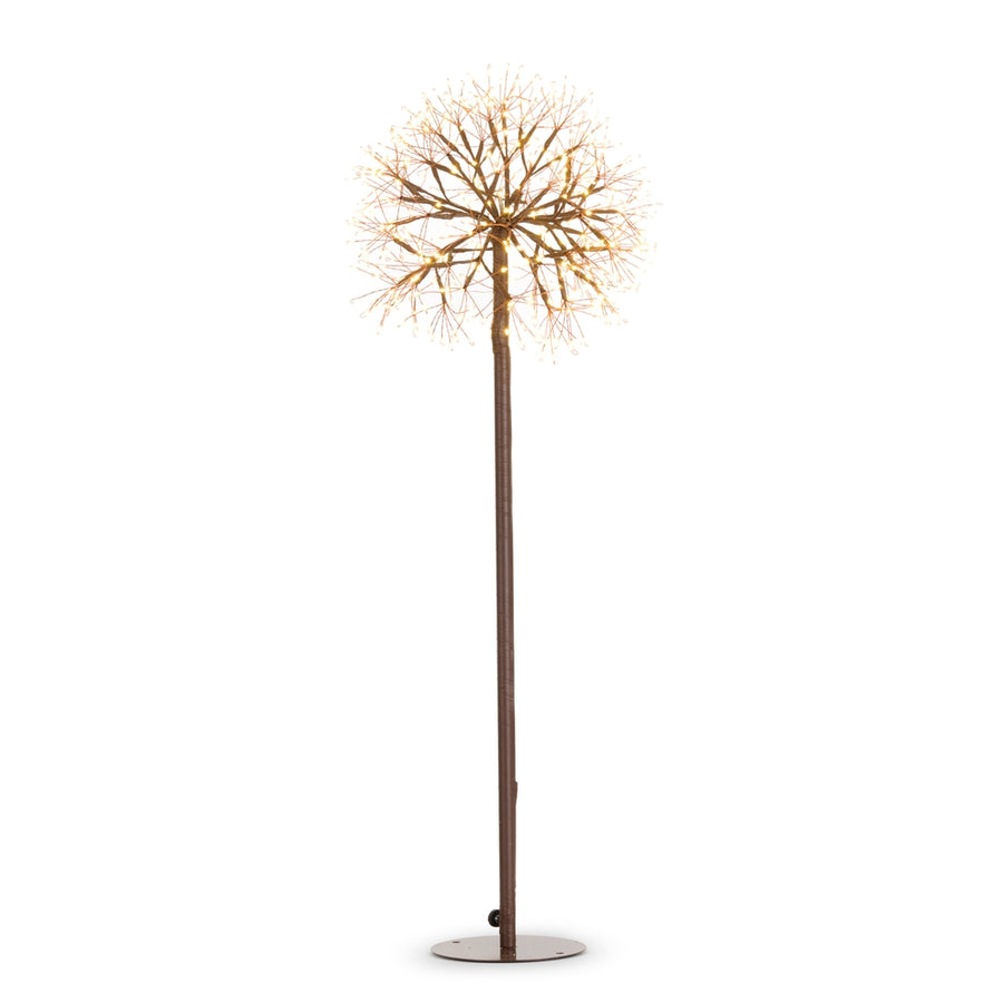 36" Brown Starburst Spray with Warm White Lights