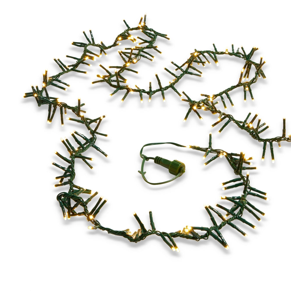 19.6' Connectable Cluster Glnd Green Wire W/ 600 White
