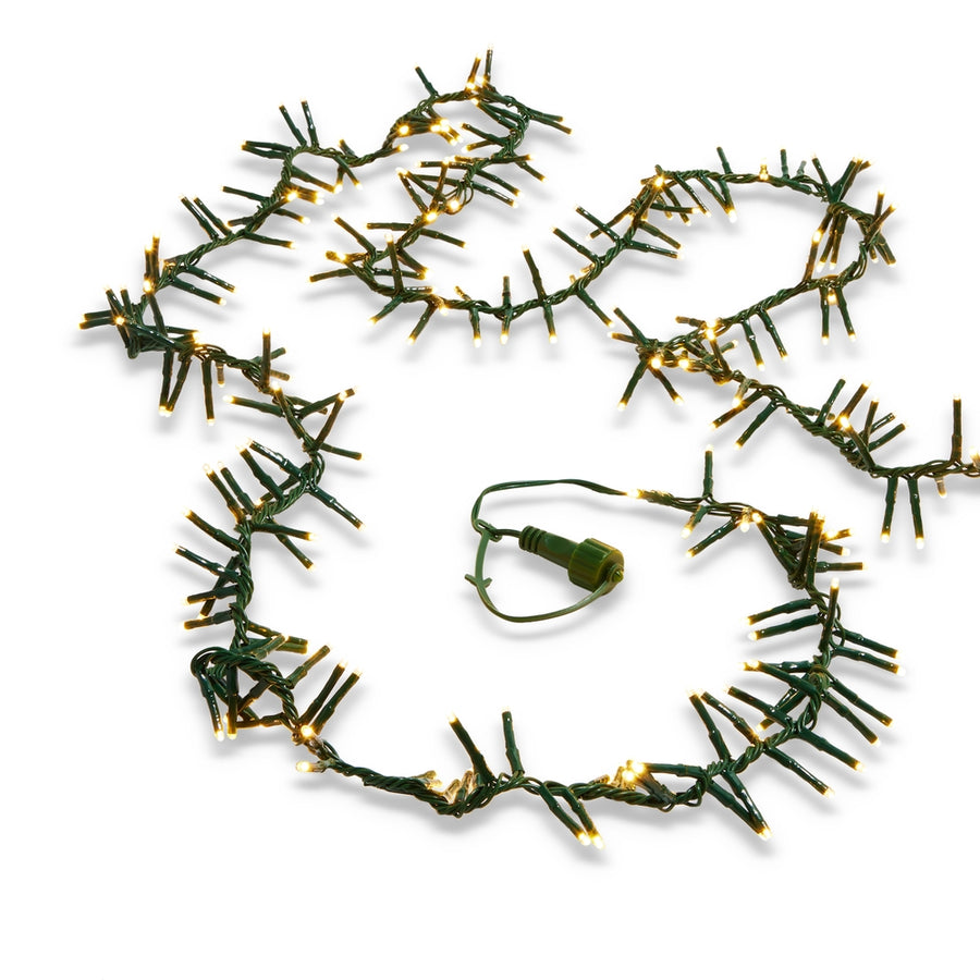 19.6' Connectable Cluster Glnd Green Wire W/ 600 White