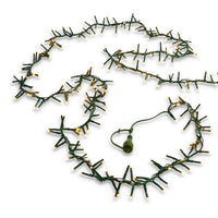 40' Connectable Cluster Glnd Green Wire W/1000 White Lights