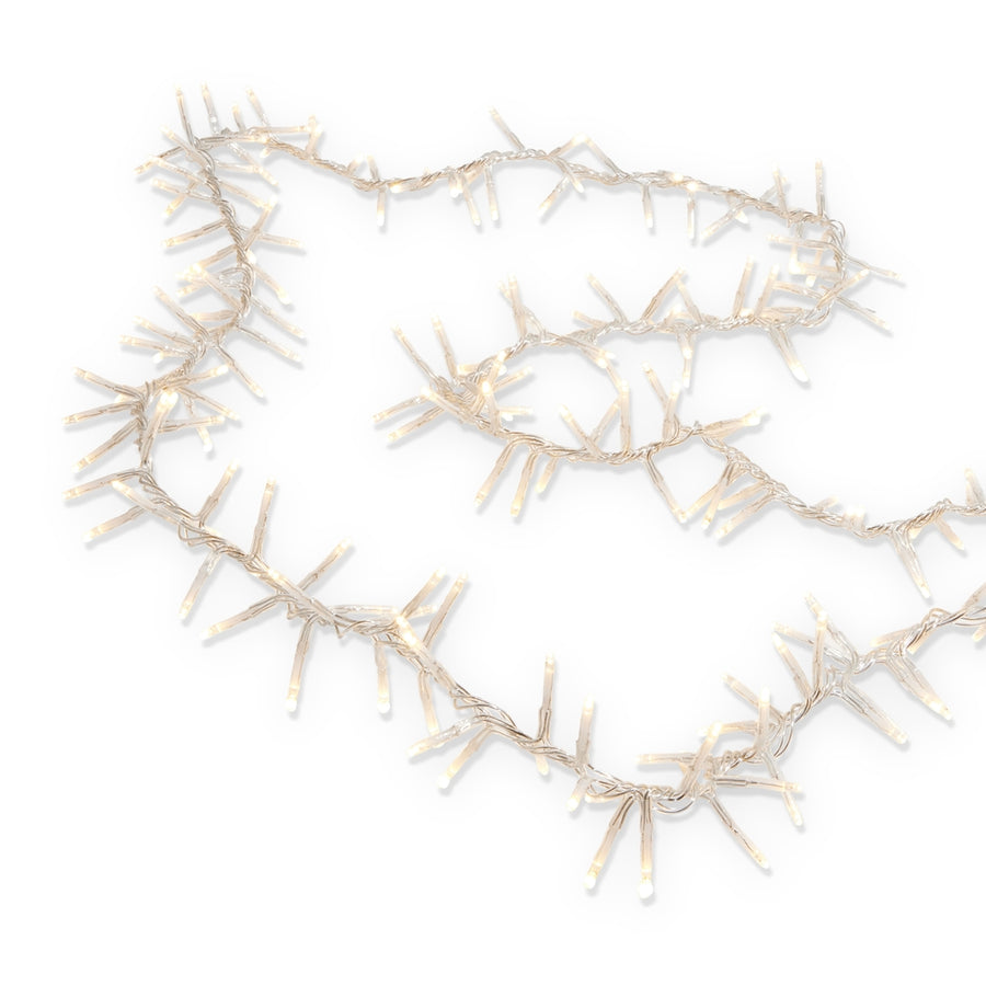 19.6' Connectable Cluster Glnd Clear Wire W/600 White