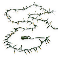 73.8' Connectable Snake Glnd Green Wire W/1000 White Lights