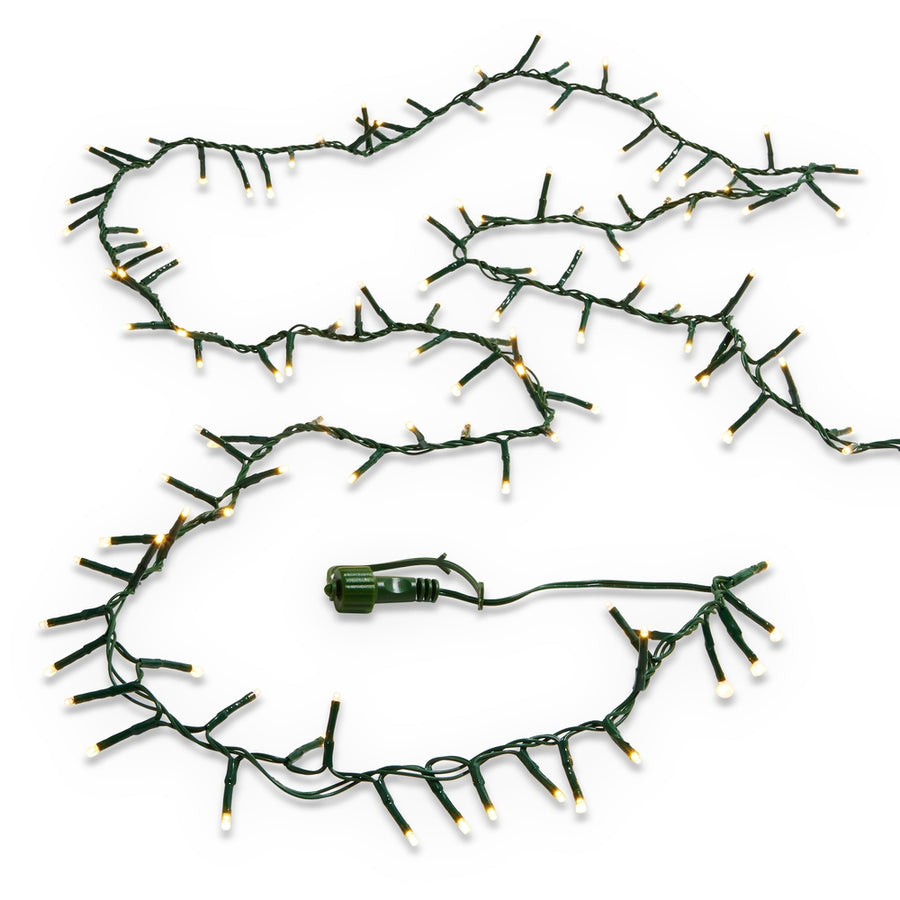 73.8' Connectable Snake Glnd Green Wire W/1000 White Lights