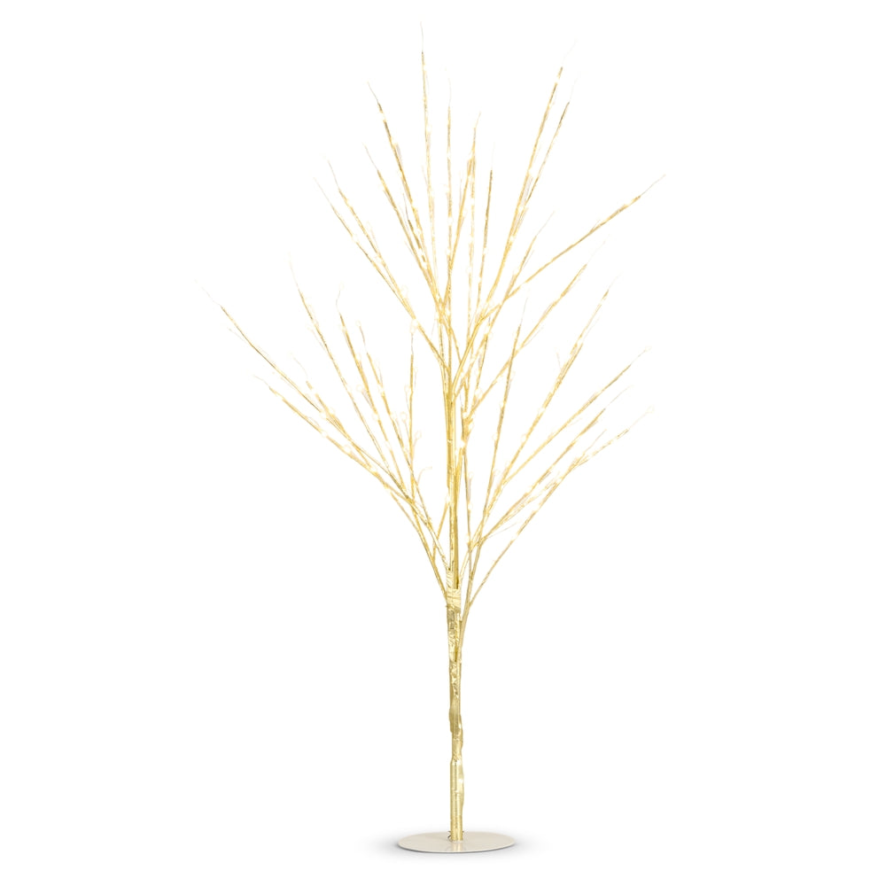 34" Lighted Gold Tree