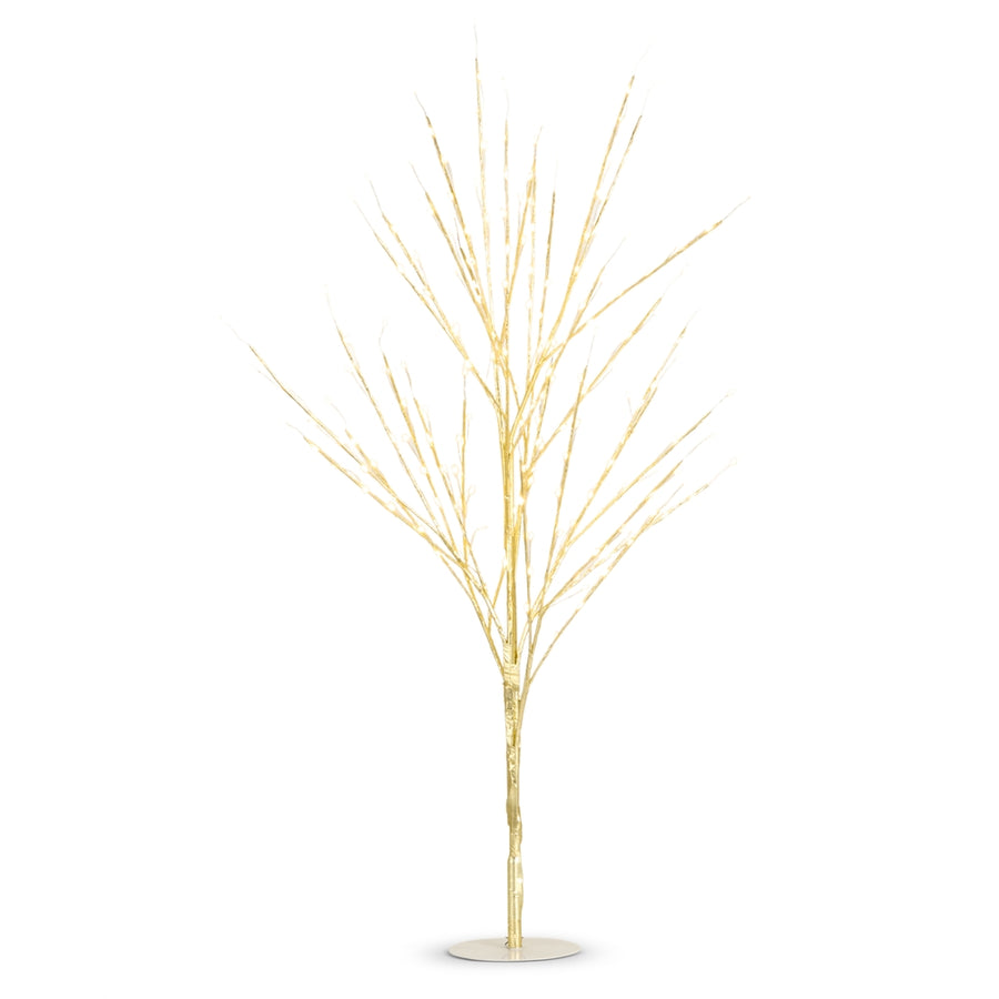 34" Lighted Gold Tree